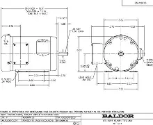 Baldor M3558 AC Motor 2HP Variant T