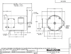 Baldor M3558 AC Motor 2HP Variant X