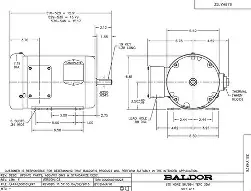 Baldor M3559 AC Motor 3HP Variant Z
