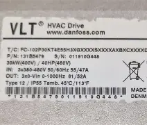 Danfoss VLTFC-302P1K5H Drive