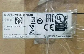 Delta VFD-E015H43AA Drive