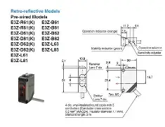 Omron E3Z-D82 Photoelectric Sensor Variant F