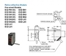 Omron E3Z-D82 Photoelectric Sensor Variant J