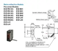 Omron E3Z-D82 Photoelectric Sensor Variant K
