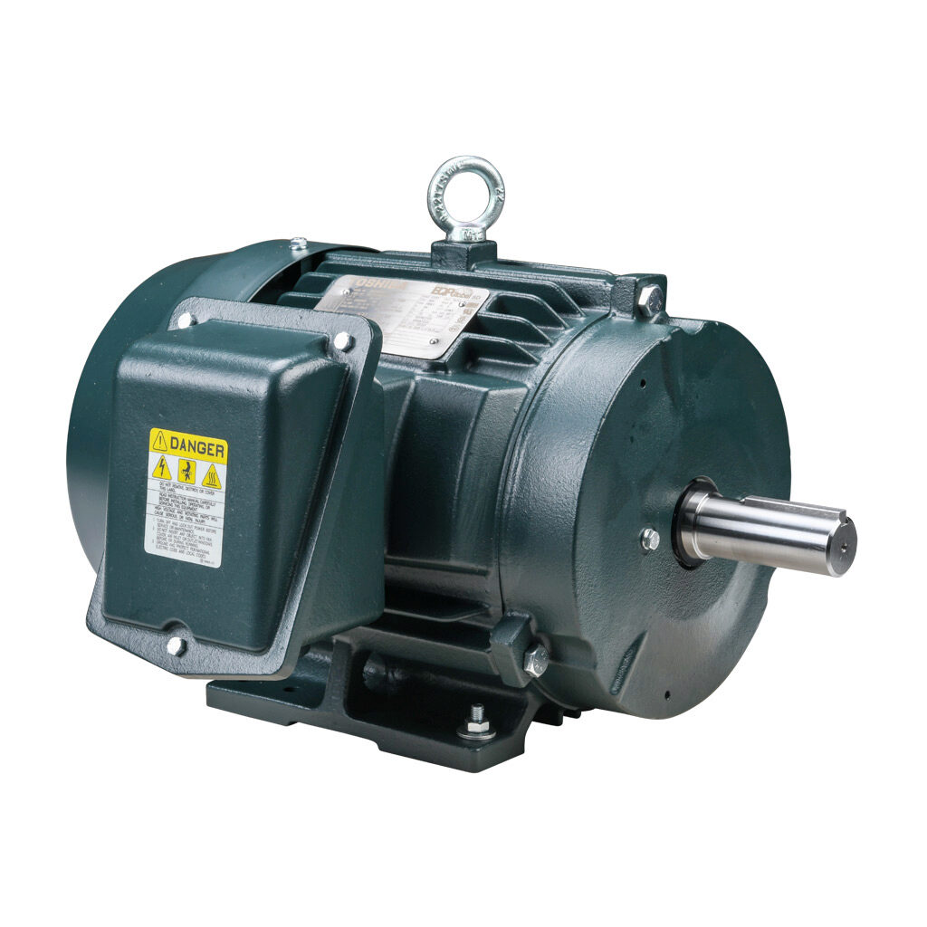 0056SDSR41A-P - Toshiba SD premium efficiency AC induction motor, high-performance inverter duty and severe duty, 5hp, 3-phase, 230/460 VAC, 1200rpm, TEFC, NEMA 215T frame, cast iron, rigid base mount.