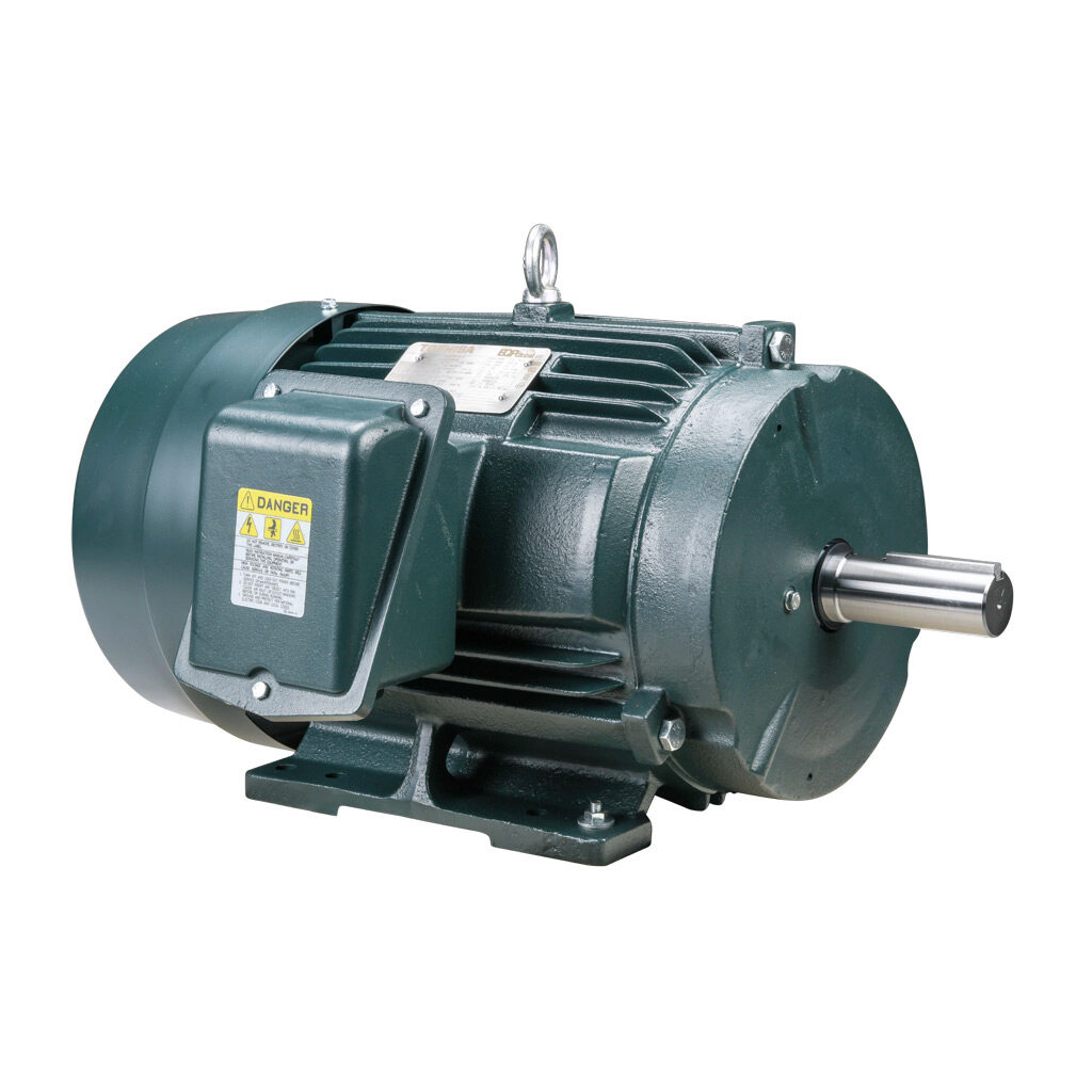 0152SDSR41A-P - Toshiba SD premium efficiency AC induction motor, high-performance inverter duty and severe duty, 15hp, 3-phase, 230/460 VAC, 3600rpm, TEFC, NEMA 254T frame, cast iron, rigid base mount.