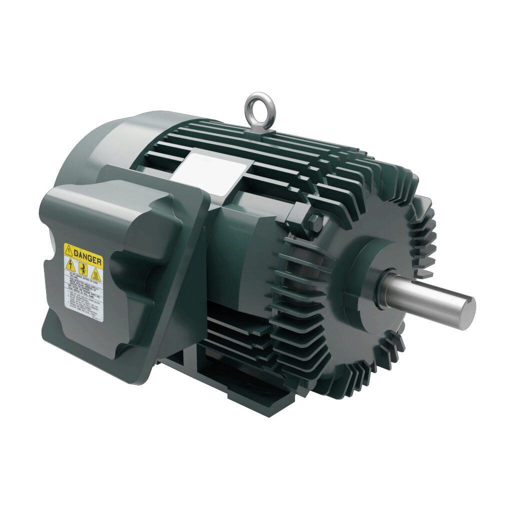 0156SDSR41A-P - Toshiba SD premium efficiency AC induction motor, high-performance inverter duty and severe duty, 15hp, 3-phase, 230/460 VAC, 1200rpm, TEFC, NEMA 284T frame, cast iron, rigid base mount.