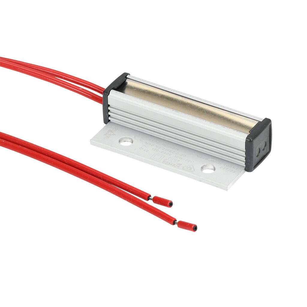 01662.0-00 - Stego enclosure heater, 10W heating capacity, PTC resistor heating element, 120-240 VAC/VDC operating voltage, 50/60 Hz, panel mount.