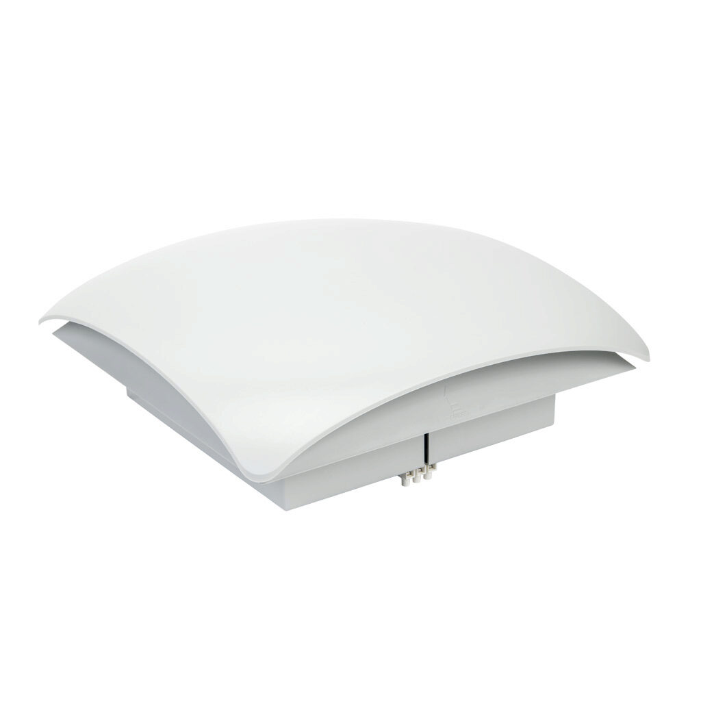 018600-02 - Stego exhaust fan, top mount, 203 CFM, 115 VAC operating voltage, G3 (coarse) filter mat, NEMA 3R, safe for outdoor use, 9.69 x 9.69in enclosure cutout, RAL 7035 light gray.