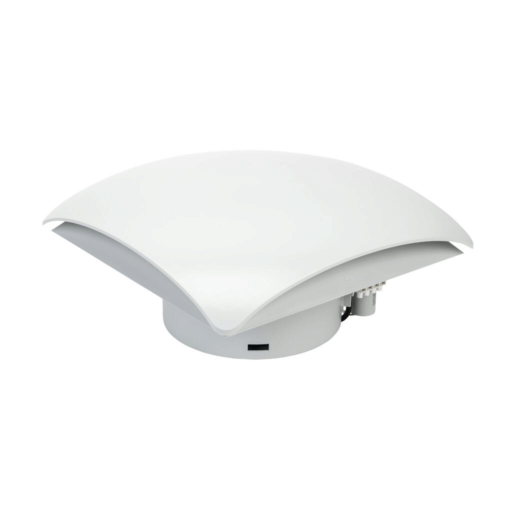 018610-02 - Stego exhaust fan, top mount, 338 CFM, 115 VAC operating voltage, G3 (coarse) filter mat, NEMA 3R, safe for outdoor use, 9.69 x 9.69in enclosure cutout, RAL 7035 light gray.