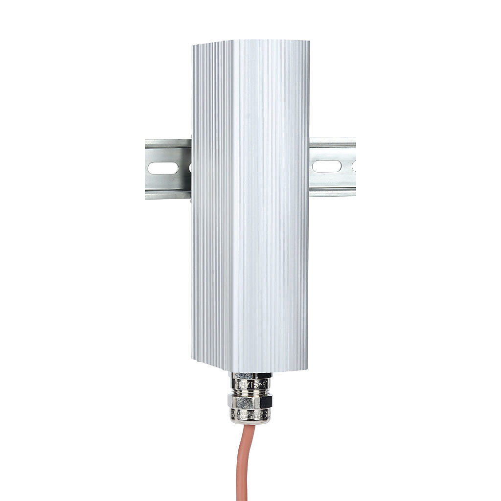 020320-00 - Stego enclosure heater, hazardous location rated, 100W heating capacity, high performance cartridge heating element, 230 VAC operating voltage, 35mm DIN rail mount.