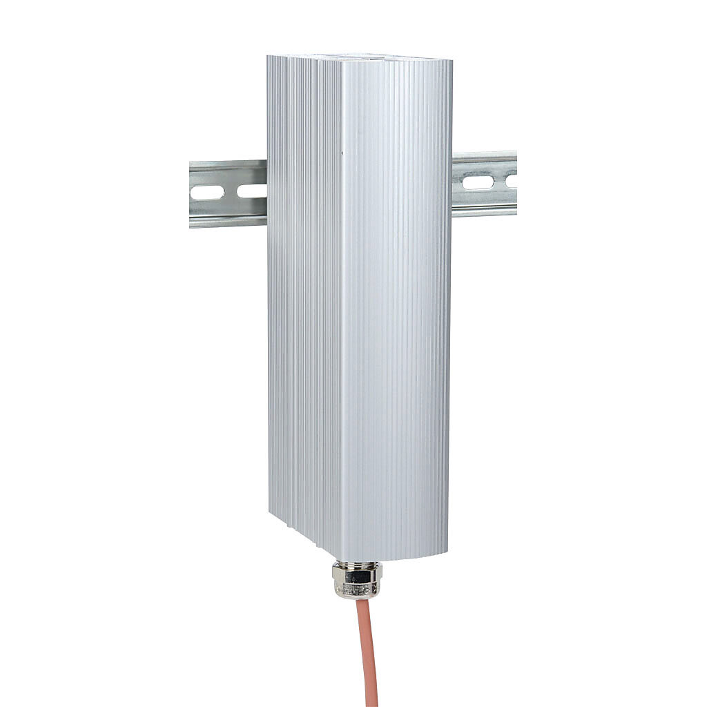020349-00 - Stego enclosure heater, hazardous location rated, 200W heating capacity, high performance cartridge heating element, 120 VAC operating voltage, 35mm DIN rail mount.