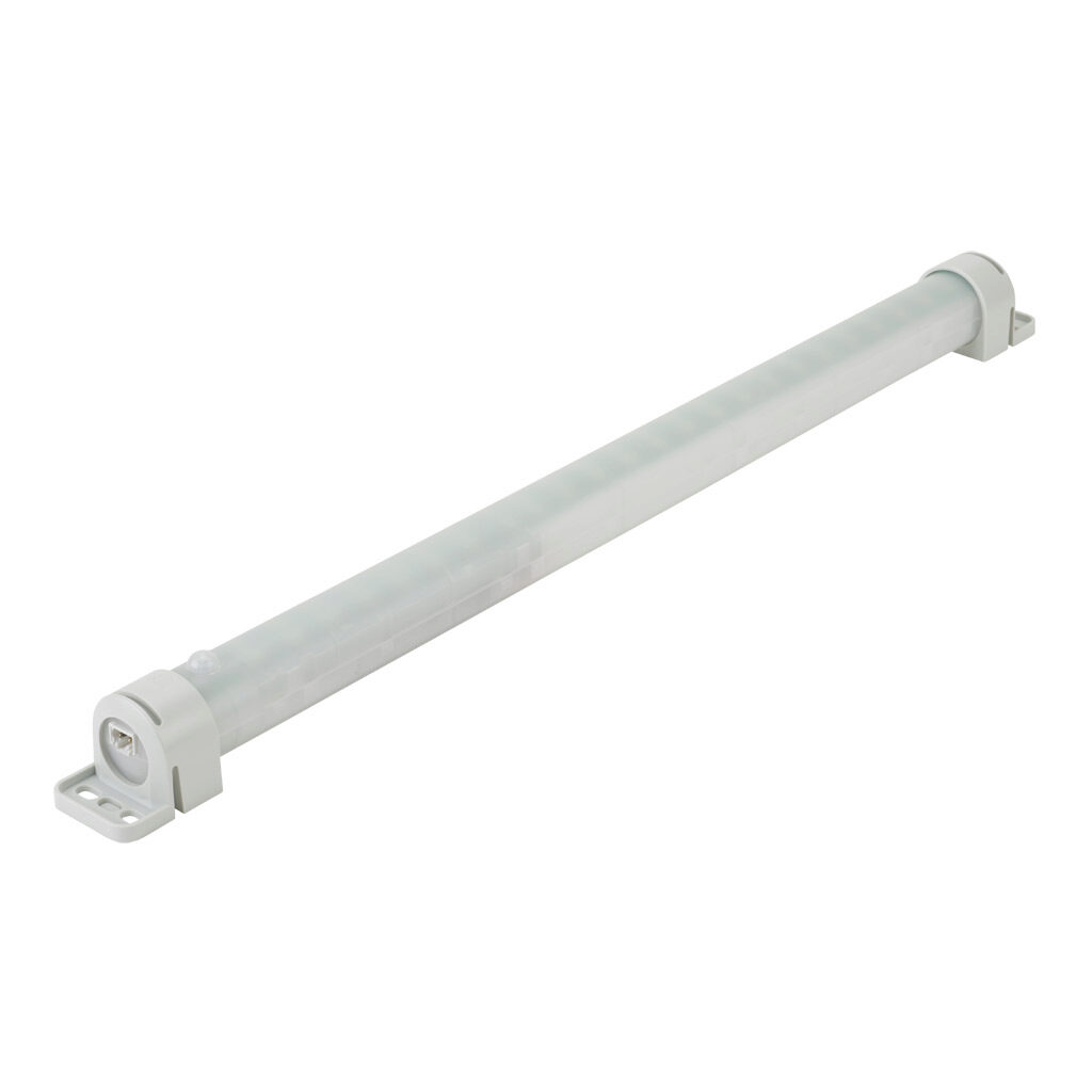 022100-00 - Stego Varioline LED enclosure light, 100-240 VAC operating voltage, motion sensor switch, 23.4in length, 1730 lm, screw mount, 2-pole plug with snap lock, 16W, IP20.