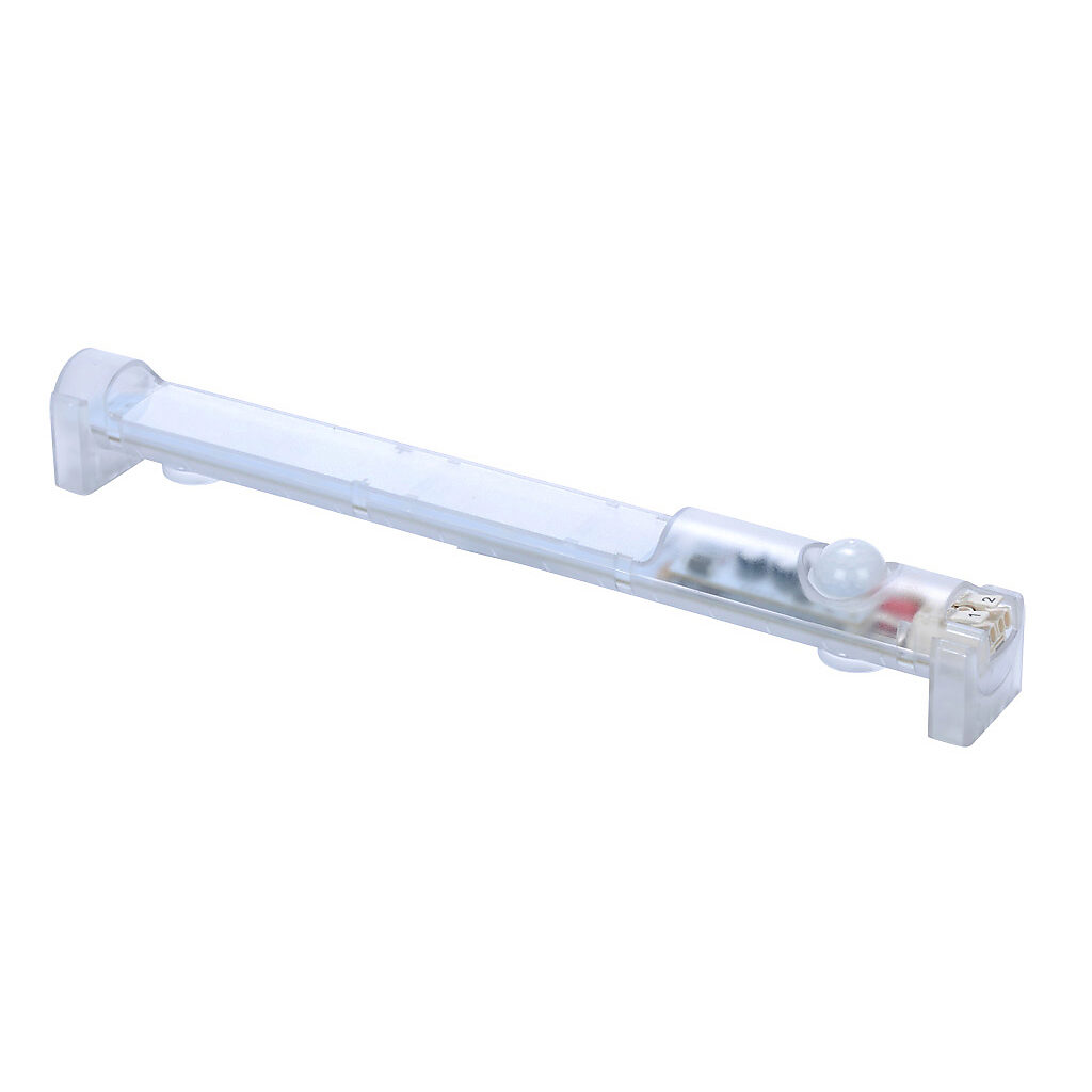 025413-13 - Stego Ecoline LED enclosure light, 100-240 VAC / 90-110 VDC operating voltage, motion sensor switch, 13.8in length, 400 lm, clip mount, 2-pole dual cage clamp for 16 AWG stranded wire with ferrule or 14 AWG solid wire, 5W, IP20.