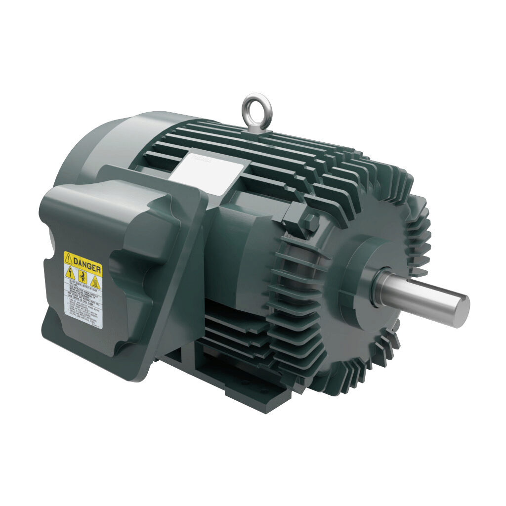 0254SDSR41A-P - Toshiba SD premium efficiency AC induction motor, high-performance inverter duty and severe duty, 25hp, 3-phase, 230/460 VAC, 1800rpm, TEFC, NEMA 284T frame, cast iron, rigid base mount.
