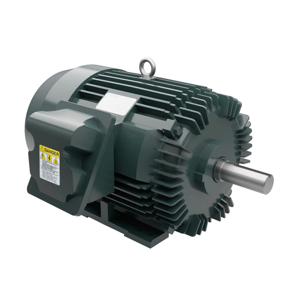 0256SDSR41A-P - Toshiba SD premium efficiency AC induction motor, high-performance inverter duty and severe duty, 25hp, 3-phase, 230/460 VAC, 1200rpm, TEFC, NEMA 324T frame, cast iron, rigid base mount.