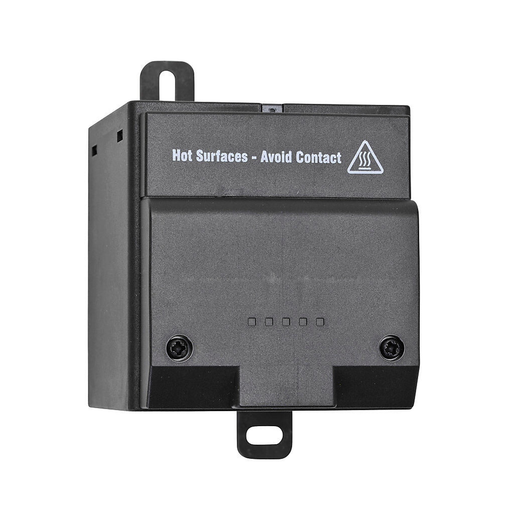 028109-01 - Stego enclosure heater, axial fan, 400W heating capacity, touch-safe PTC resistor heating element, 120 VAC operating voltage, 50/60 Hz, panel mount.