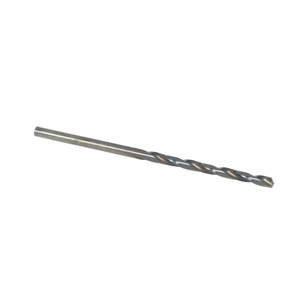 02812 - Viking jobber-length drill bit, 7/64in, split point, high-speed steel (HSS), black oxide finish, round shank, 2.6in (66mm) overall length. Package of 10.