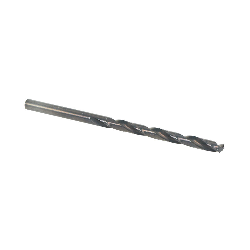 02852 - Viking jobber-length drill bit, 11/64in, split point, high-speed steel (HSS), black oxide finish, round shank, 3.3in (84mm) overall length. Package of 10.