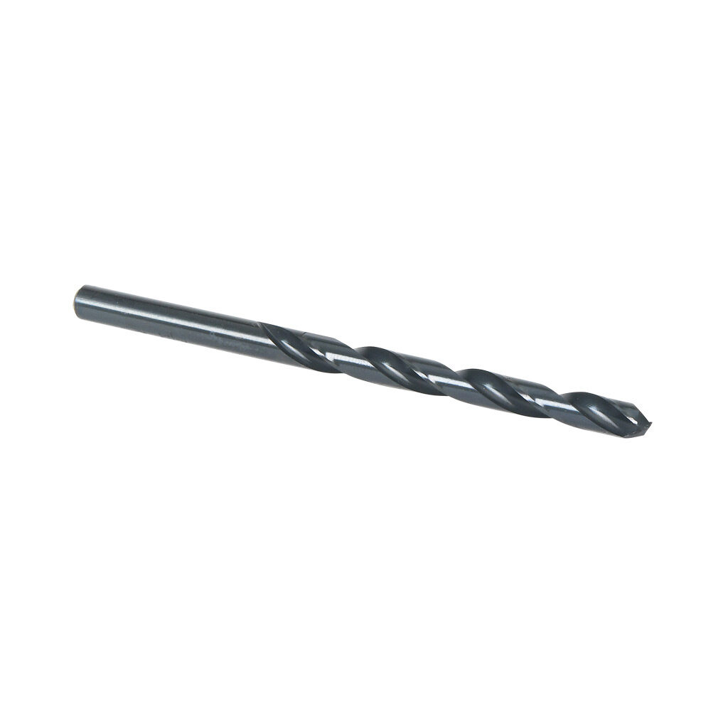 02882 - Viking jobber-length drill bit, 7/32in, split point, high-speed steel (HSS), black oxide finish, round shank, 3.8in (97mm) overall length. Package of 10.