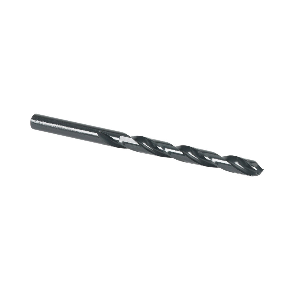 02912 - Viking jobber-length drill bit, 17/64in, split point, high-speed steel (HSS), black oxide finish, round shank, 4.1in (104mm) overall length. Package of 10.