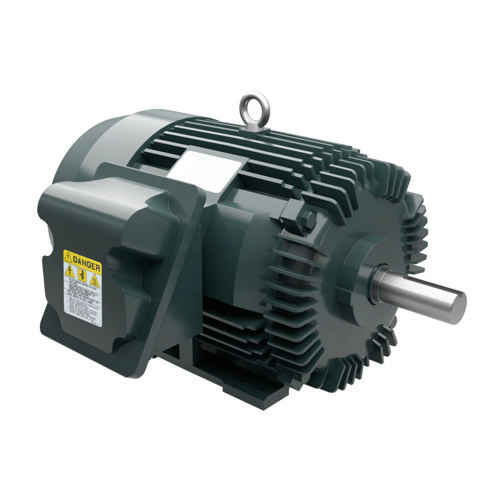 0304SDSR41A-P - Toshiba SD premium efficiency AC induction motor, high-performance inverter duty and severe duty, 30hp, 3-phase, 230/460 VAC, 1800rpm, TEFC, NEMA 286T frame, cast iron, rigid base mount.