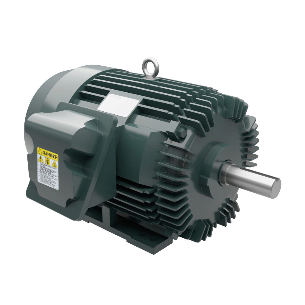 0306SDSR41A-P - Toshiba SD premium efficiency AC induction motor, high-performance inverter duty and severe duty, 30hp, 3-phase, 230/460 VAC, 1200rpm, TEFC, NEMA 326T frame, cast iron, rigid base mount.