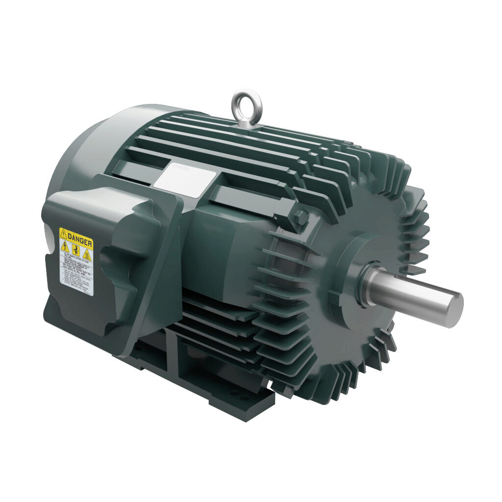 0406SDSR41A-P - Toshiba SD premium efficiency AC induction motor, high-performance inverter duty and severe duty, 40hp, 3-phase, 230/460 VAC, 1200rpm, TEFC, NEMA 364T frame, cast iron, rigid base mount.