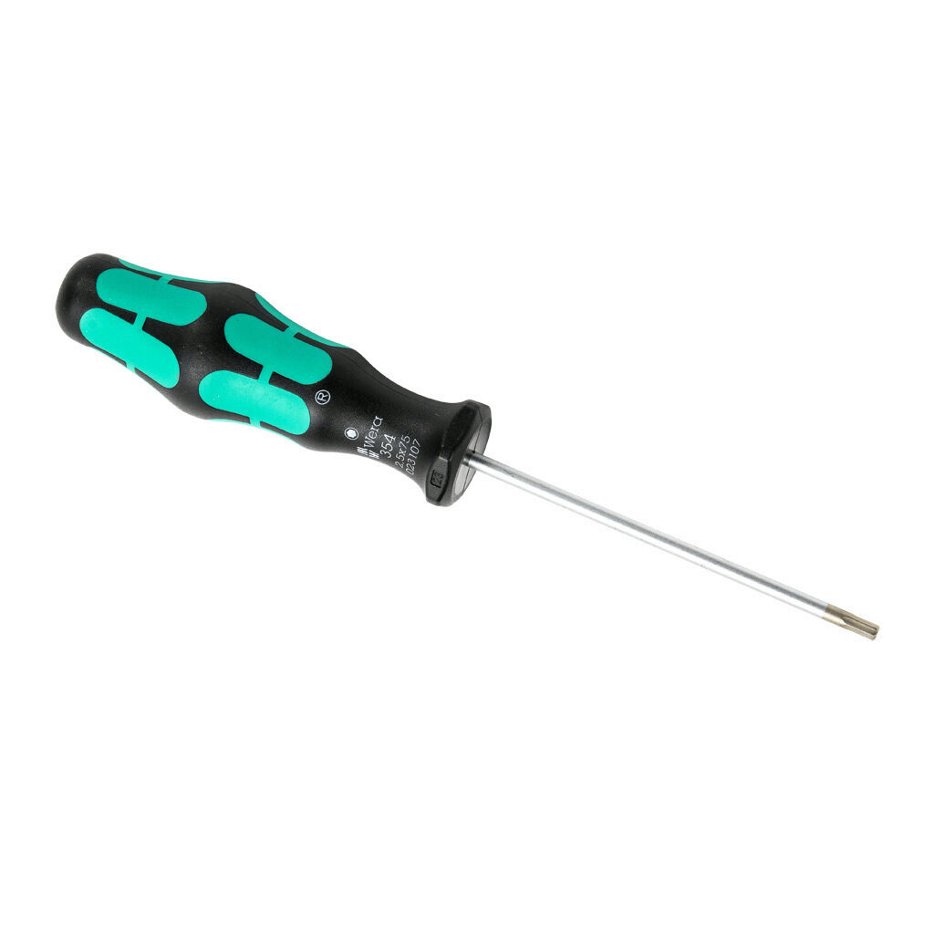 05023107001 - Wera Kraftform Plus 2.5mm external hex standard screwdriver, 3.0in (75mm) shaft length, Kraftform ergonomic handle.
