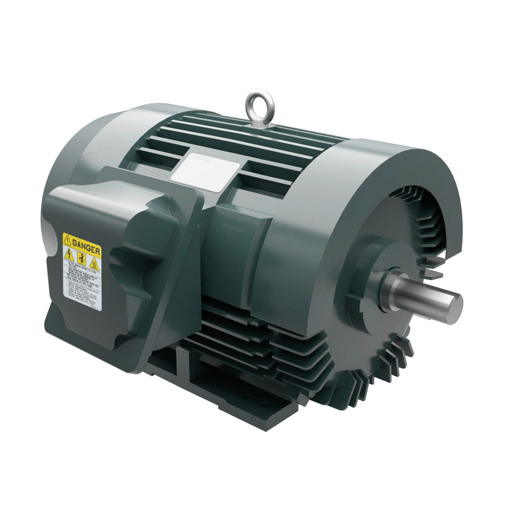 0502SDSR41B-P - Toshiba SD premium efficiency AC induction motor, high-performance inverter duty and severe duty, 50hp, 3-phase, 230/460 VAC, 3600rpm, TEFC, NEMA 326TS frame, cast iron, rigid base mount.