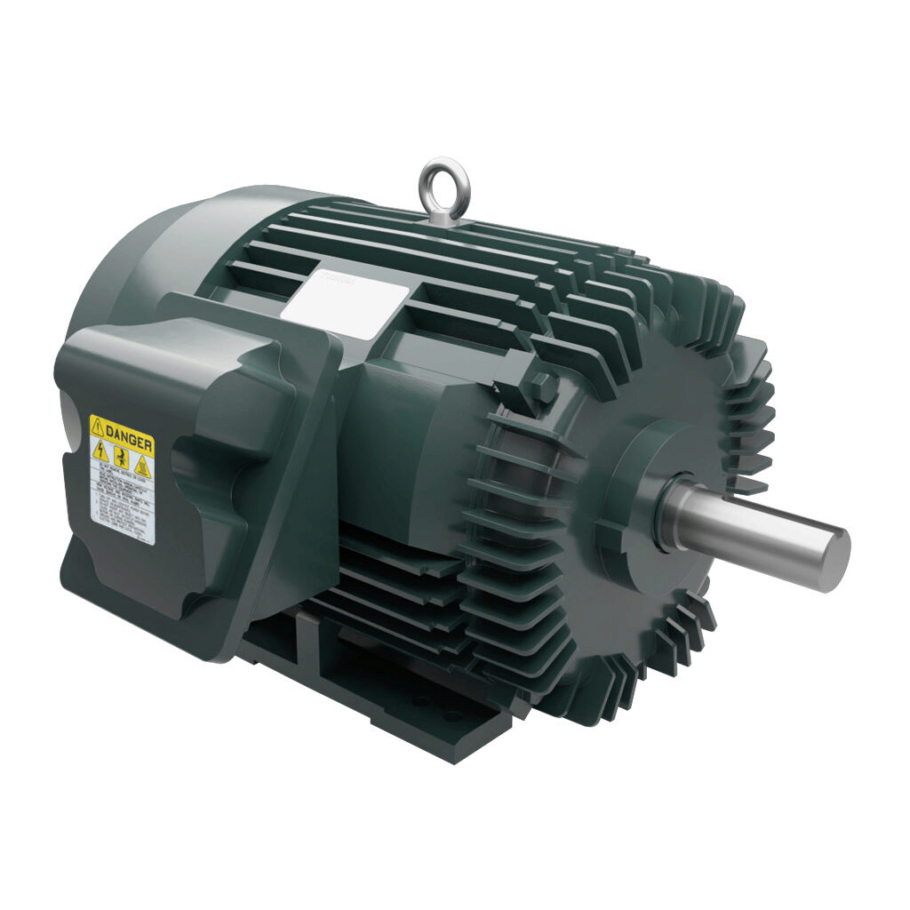 0504SDSR41A-P - Toshiba SD premium efficiency AC induction motor, high-performance inverter duty and severe duty, 50hp, 3-phase, 230/460 VAC, 1800rpm, TEFC, NEMA 326T frame, cast iron, rigid base mount.