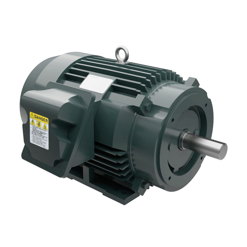 0504SDSR42A-P - Toshiba SD premium efficiency AC induction motor, high-performance inverter duty and severe duty, 50hp, 3-phase, 230/460 VAC, 1800rpm, TEFC, NEMA 326TC frame, cast iron, C-face/rigid base mount.