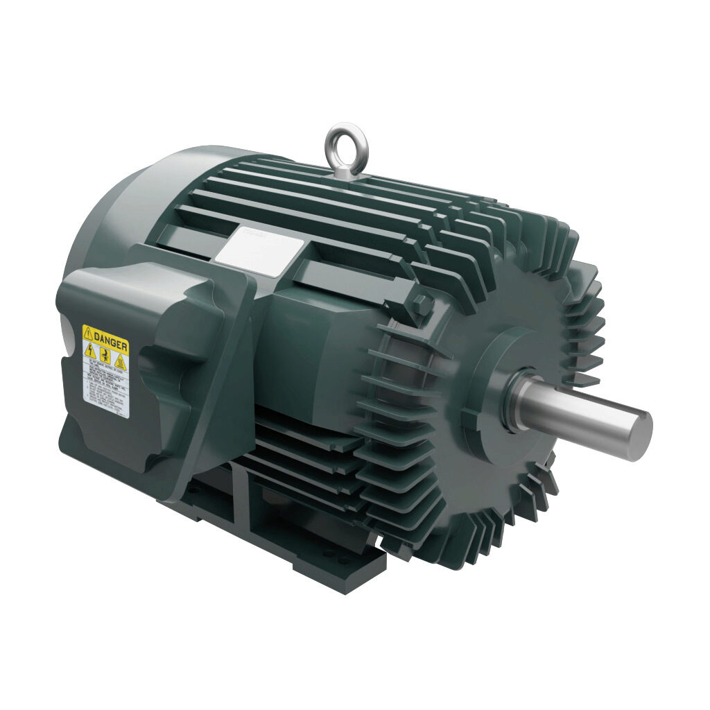 0506SDSR41A-P - Toshiba SD premium efficiency AC induction motor, high-performance inverter duty and severe duty, 50hp, 3-phase, 230/460 VAC, 1200rpm, TEFC, NEMA 365T frame, cast iron, rigid base mount.