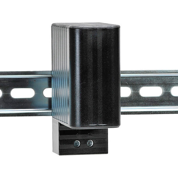 060300-00 - Stego enclosure heater, 20W heating capacity, touch-safe PTC resistor heating element, 120-240 VAC/VDC operating voltage, 35mm DIN rail mount.