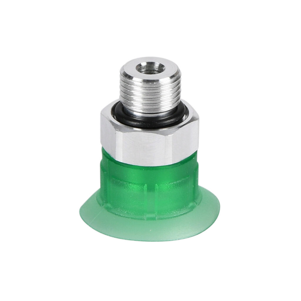 10.01.01.13240 - Schmalz vacuum suction cup, flat, round, 20mm, Elastodur, G1/8 male BSPP.