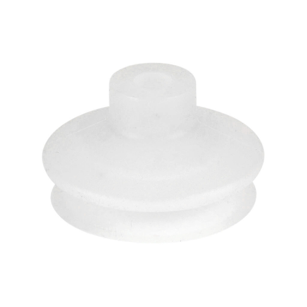 10.01.06.00127 - Schmalz vacuum suction cup, replacement, bellows, round, 1 fold(s), 43mm, silicone.