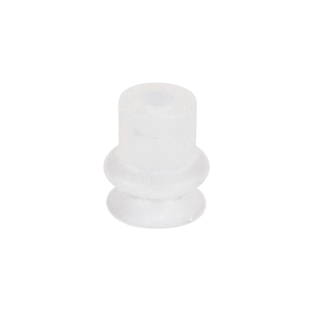 10.01.06.00371 - Schmalz vacuum suction cup, replacement, bellows, round, 1 fold(s), 14mm, silicone.