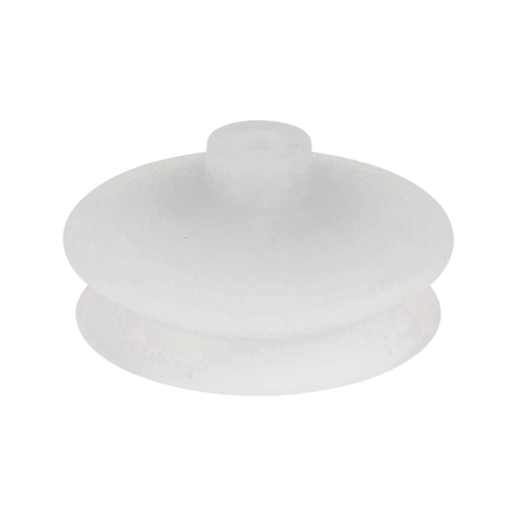 10.01.06.00689 - Schmalz vacuum suction cup, replacement, bellows, round, 1 fold(s), 63mm, silicone.