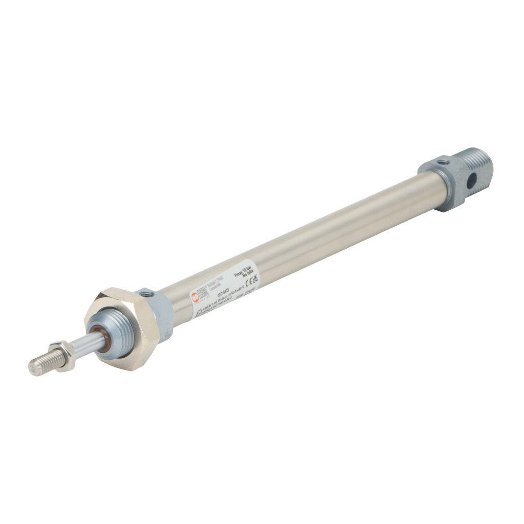 1120120125XP - Metal Work pneumatic cylinder, ISO 6432 non-repairable, 12mm bore, 6mm rod diameter, 125mm stroke, double acting, magnetic piston, universal mount.