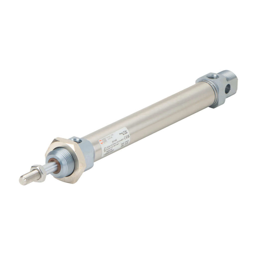 1120200125XP - Metal Work pneumatic cylinder, ISO 6432 non-repairable, 20mm bore, 8mm rod diameter, 125mm stroke, double acting, magnetic piston, universal mount.