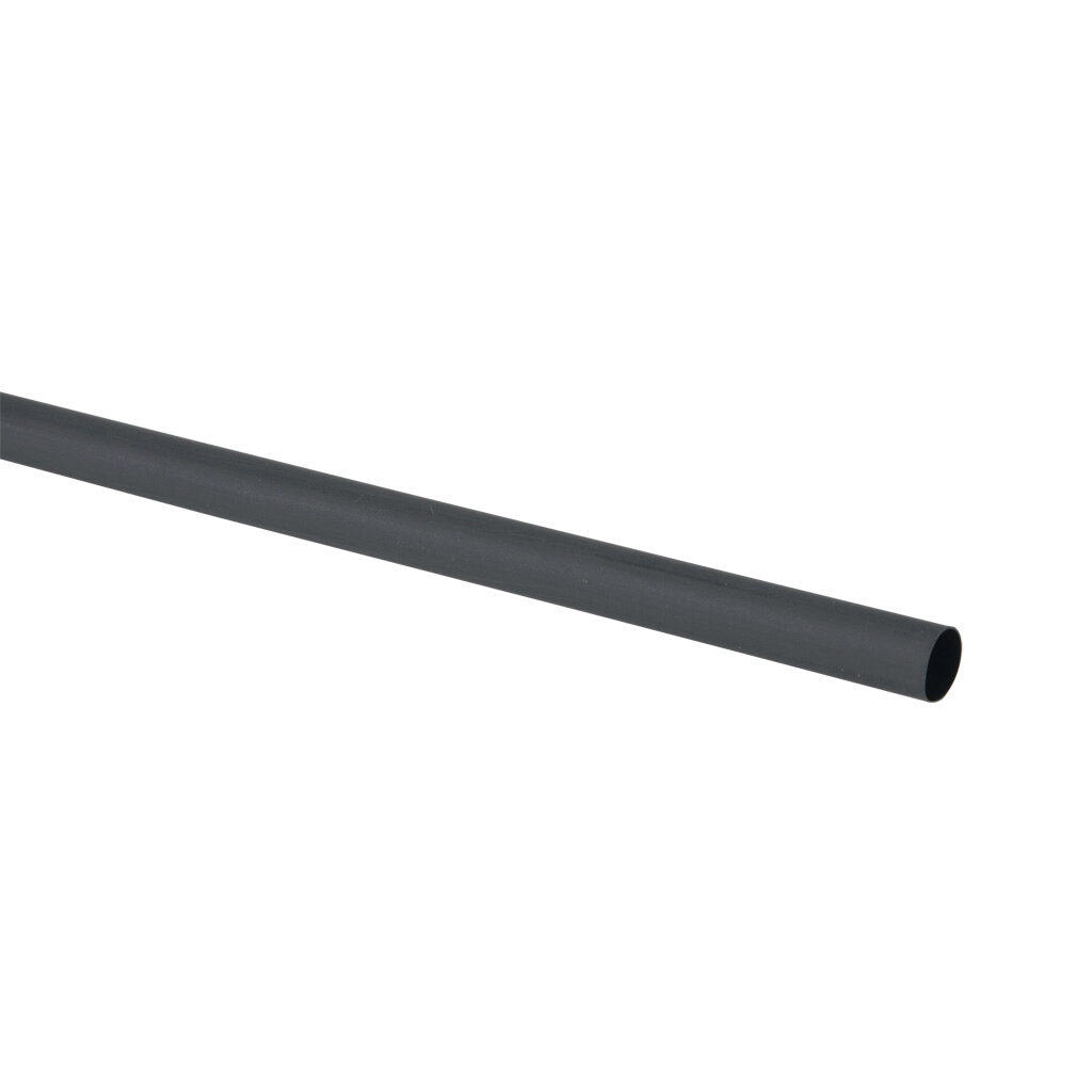 114-10019 - Sumitomo O2B2 heat shrink tubing, 3/8in trade size, 2:1 shrink ratio, dual wall, hot melt adhesive, flexible, black, flame retardant, 4ft stick length. Package of 5.