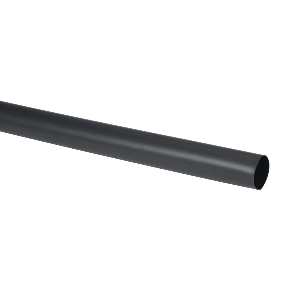 114-10049 - Sumitomo O2B2 heat shrink tubing, 1in trade size, 2:1 shrink ratio, dual wall, hot melt adhesive, flexible, black, flame retardant, 4ft stick length. Package of 5.