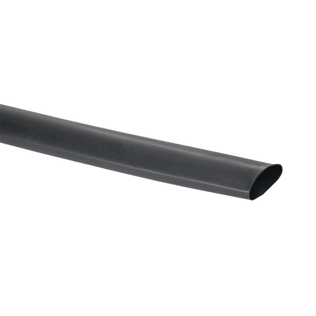 114-10063 - Sumitomo O2B2 heat shrink tubing, 1-1/2in trade size, 2:1 shrink ratio, dual wall, hot melt adhesive, flexible, black, flame retardant, 4ft stick length. Package of 2.