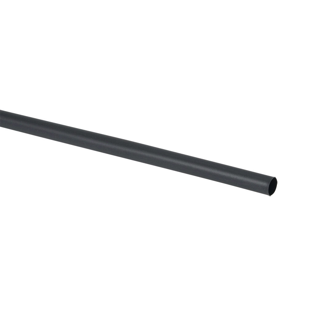 115-10072 - Sumitomo W3B2 heat shrink tubing, 1/4in trade size, 3:1 shrink ratio, dual wall, hot melt adhesive, flexible, black, flame retardant, 4ft stick length. Package of 5.