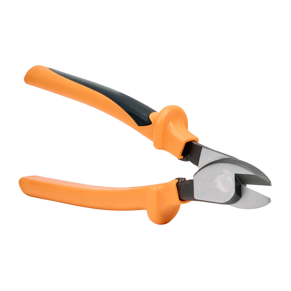 1157820000 - Weidmuller cable shears, 8.8in (225mm) overall length, insulated, 1000V insulation rating, straight shear cutting edges, insulated cushion grip handles.