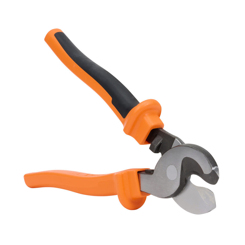 1157830000 - Weidmuller cable shears, 9.8in (249mm) overall length, insulated, 1000V insulation rating, curved shear cutting edges, insulated cushion grip handles.