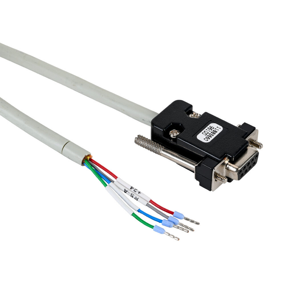 12330460 - WEG Electric keypad mounting cable, 9.8ft/3m cable length. For use with WEG CFW500 series drive keypads.