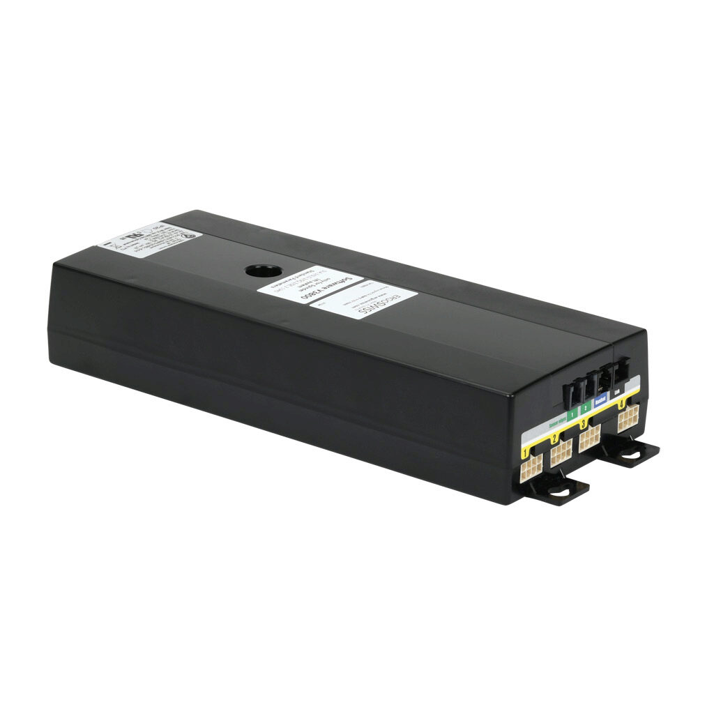 124.43800-PP000001 - Ergoswiss SQ series control box, 110 VAC nominal input, 24 VAC, IP20. For use with up to (4) Ergoswiss 907.02004-PP000001 spindle lifting columns.