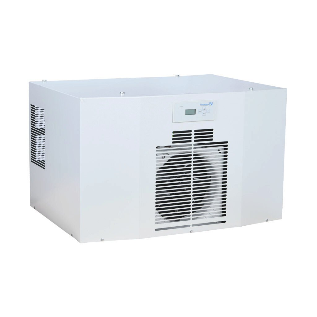 13256662055 - Pfannenberg DTT 6601 air conditioner, 10000 BTU/H, R-134a, 460 VAC operating voltage, carbon steel housing, RAL 7035 light gray, filter-free, top mount. For use with NEMA/UL Type 12 enclosures.