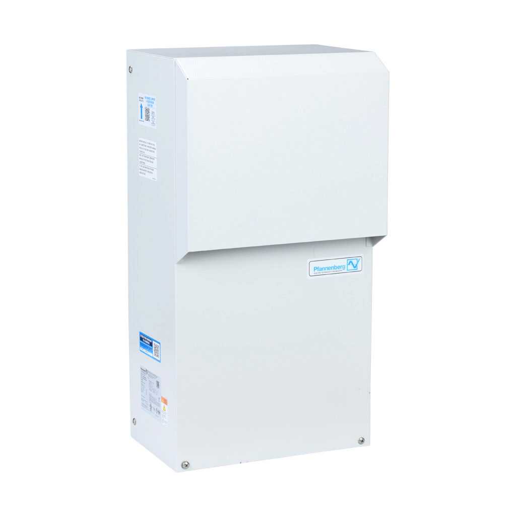 13385436355 - Pfannenberg DTS 3161 air conditioner, 4100 BTU/H, R-134a, 460 VAC operating voltage, carbon steel housing, RAL 7035 light gray, filter-free, side mount. For use with NEMA/UL Type 3R & 4 enclosures.